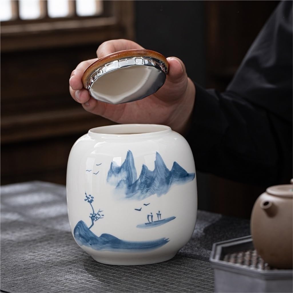 Pojemniki na herbatę do luźnej herbaty Ceramiczny luźny pojemnik do przechowywania herbaty Pojemnik do przechowywania żywności Kuchnia Przechowywanie w domu Czarna herbata Zielona herbata