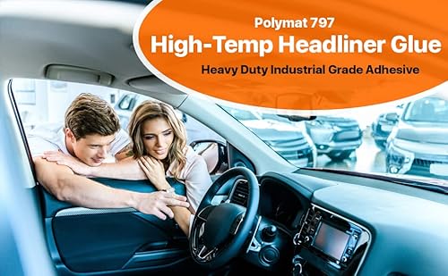 Polymat POL797-6 Qty6 Polymat 797 Hi Temp Spray Adhesive Can High Temperature Headliner Glue thumb #3