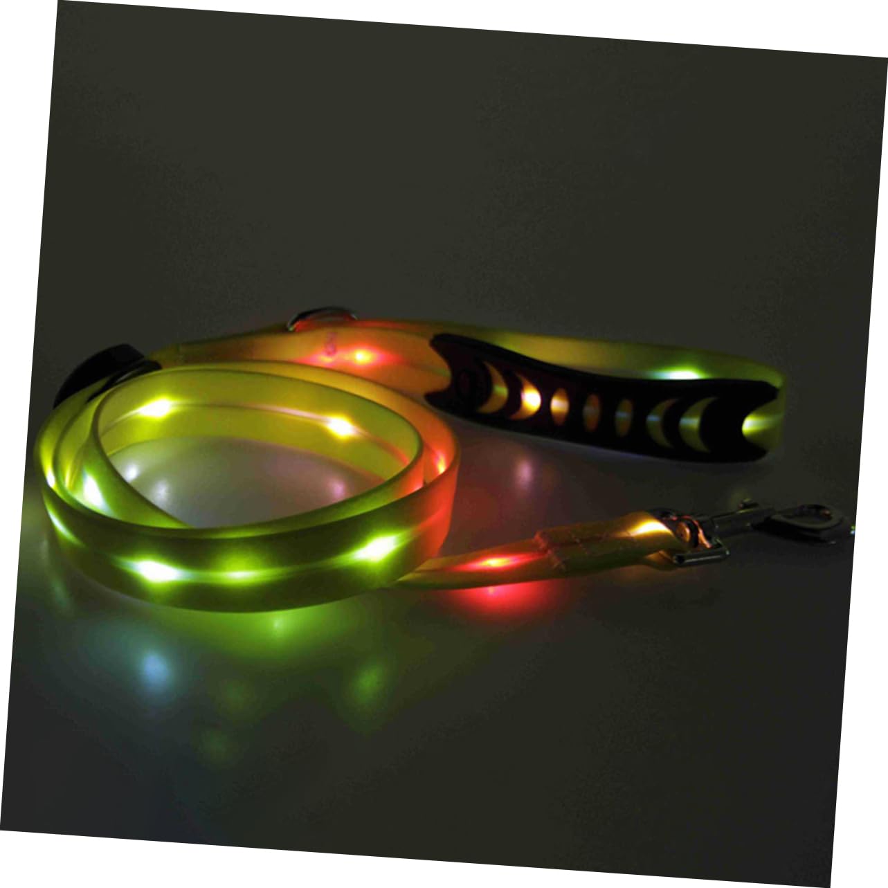 1juego Correa De Entrenamiento para Perros y Gatos Cuerda Luminosa Led Collar Resistente y Duradera para Paseos Nocturnos y Seguridad Mascotas
