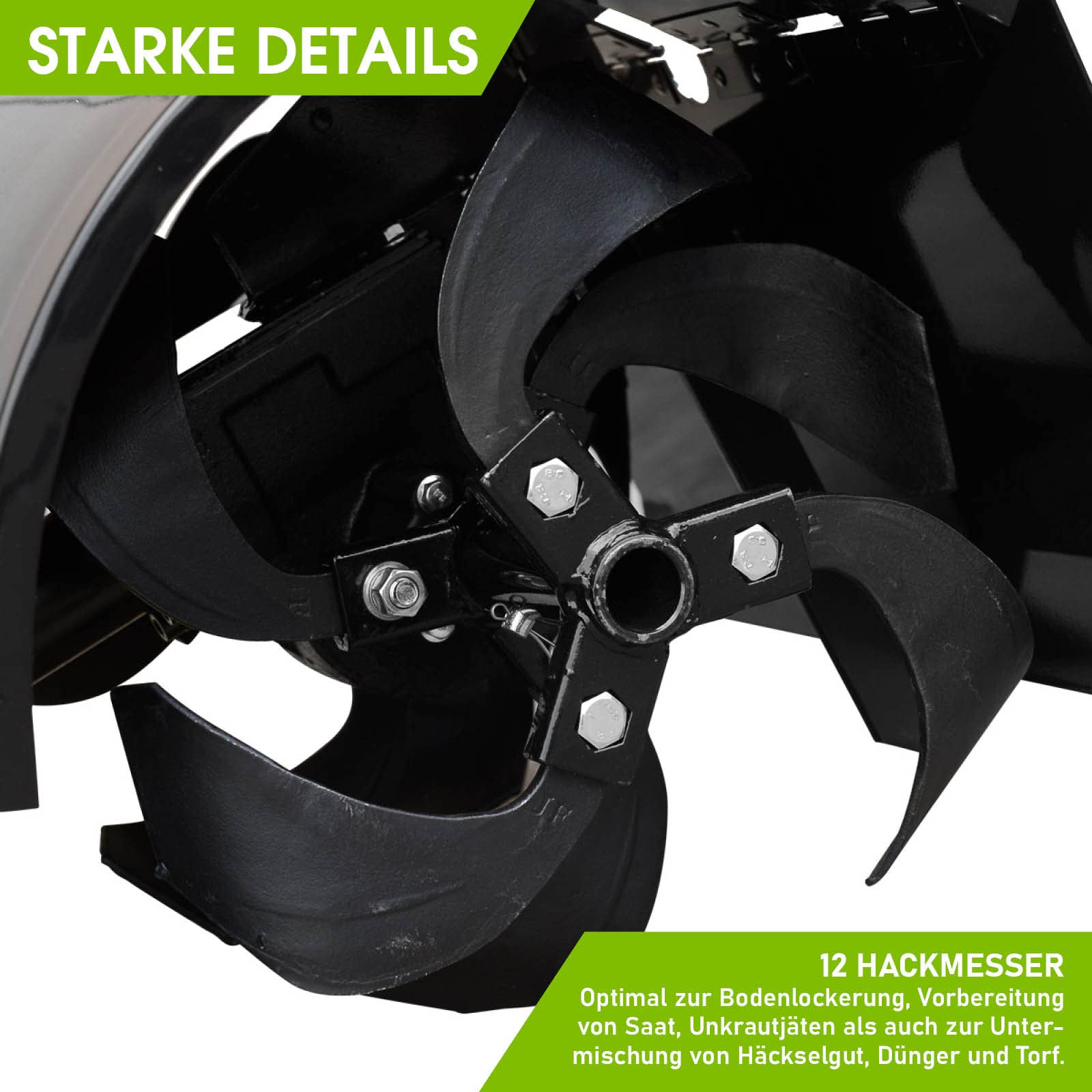 BRAST Motorhacke Gartenfräse Benzin | 1,9kW(2,6PS)-5,15kW(7PS) | 25-85cm Arbeitsbreite | 6 Modelle | Stahlrahmen Transportrad & kabellos | für kleine bis sehr große Grundstücke | BRB-AF 7500 B&S