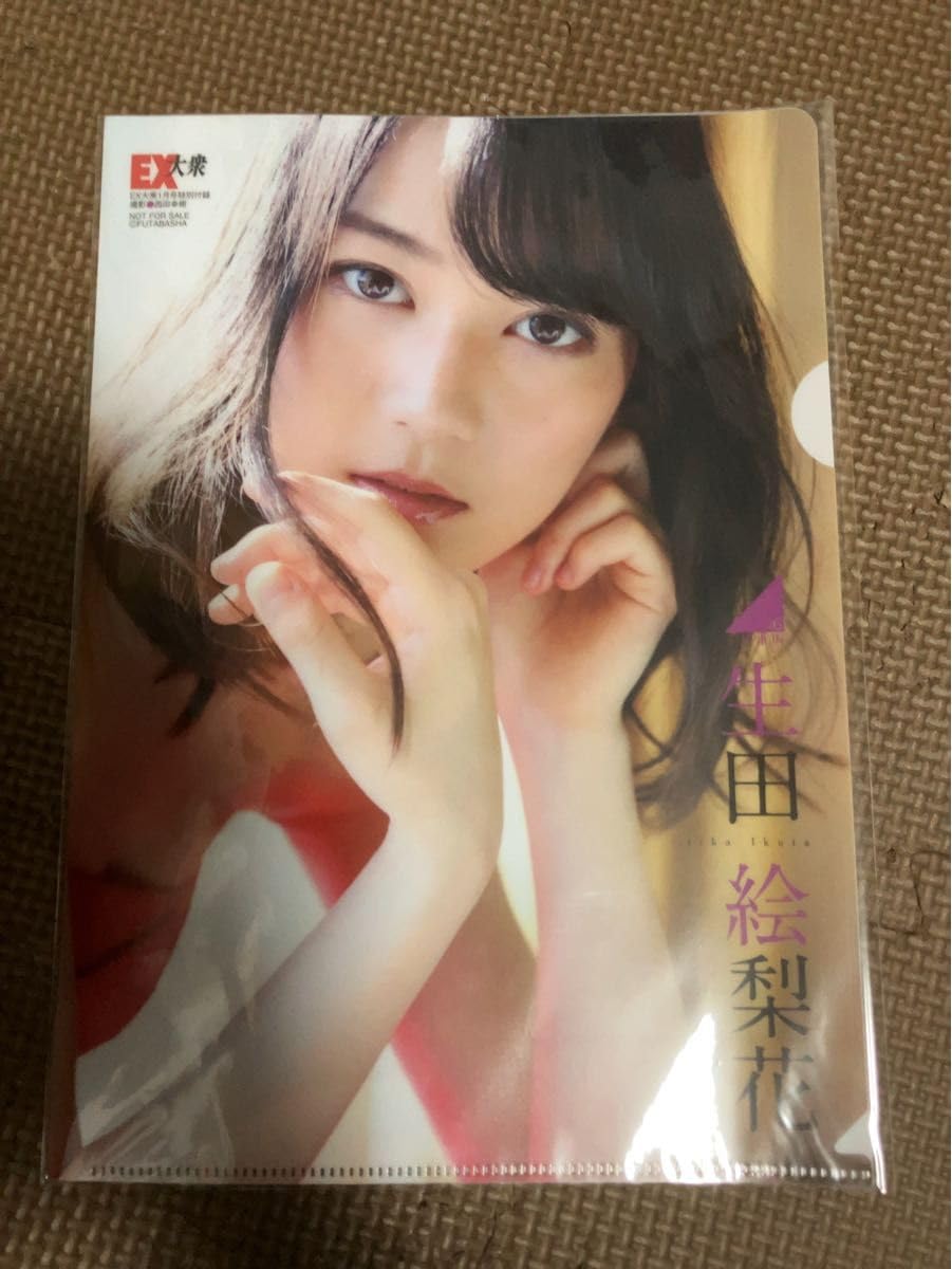 EX大衆 生田絵梨花 クリアファイル EX大衆 生田絵梨花 ◎ クリアファイル & ポスター 乃木坂46雑誌
