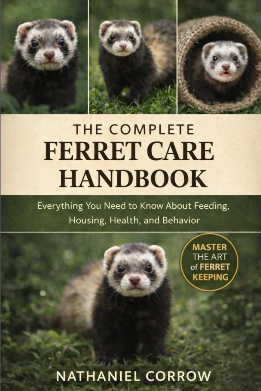 THE COMPLETE FERRET CARE HANDBOOK: Everything You Need to Know About Feeding, Housing, Health, and Behavior