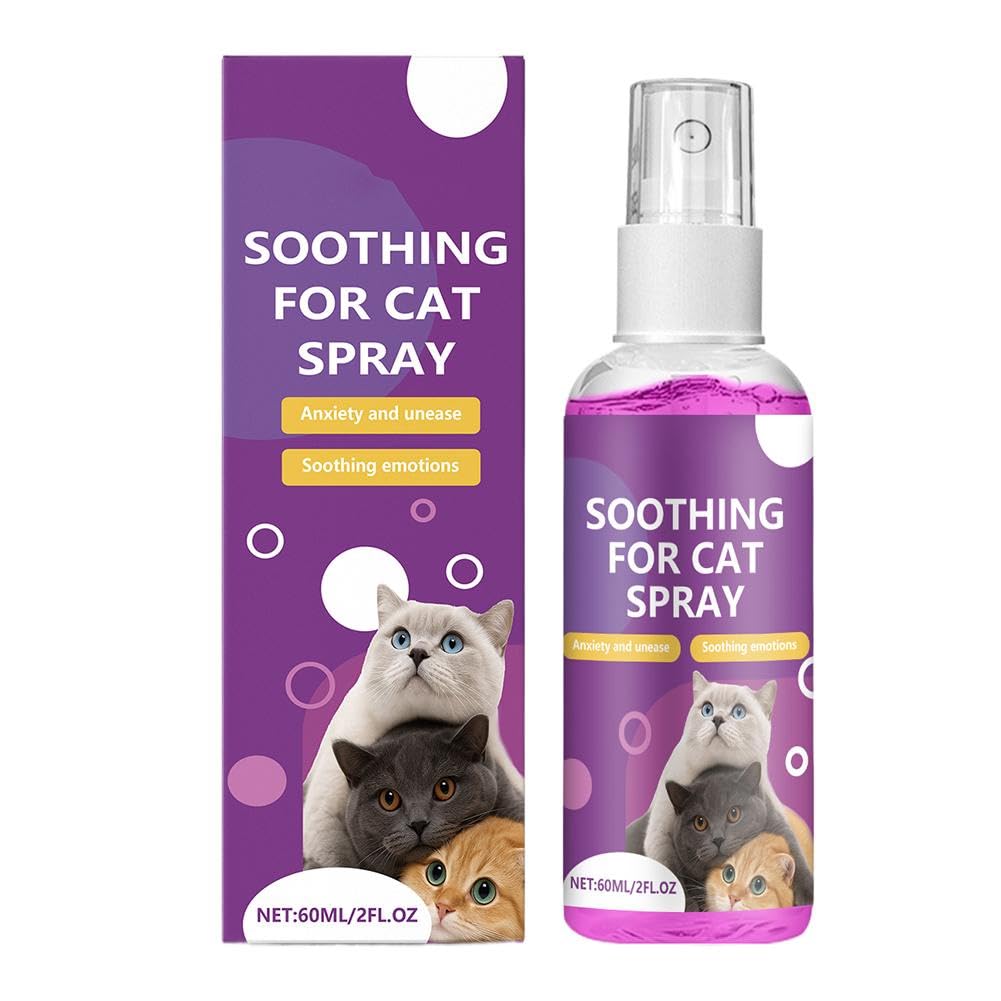 Calming Spray, Pheromone Calming Spray, Natural Calming Solution For Cats, Kittens Reduce Scratchin Anxiety, Stress,