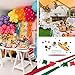 6 Pack Mexican Table Runners 14” x 84” Rainbow Colors Large Boho Mexican Theme Party Decoration for Cinco de Mayo Fiesta Party 6 Serape Table Runner (14” x 84”)
