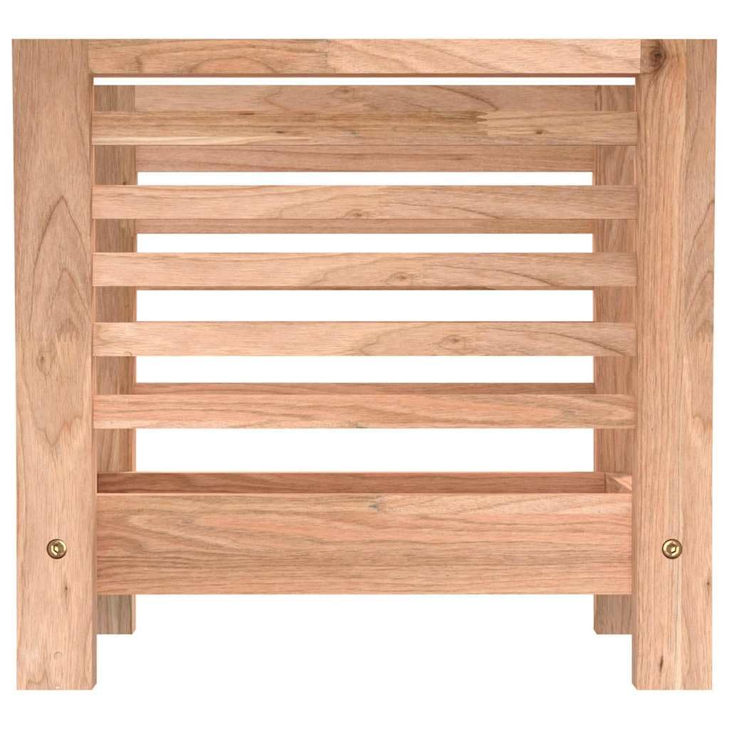 Muebles, revistero, 40 x 26,5 x 38,5 cm, madera maciza de nogal
