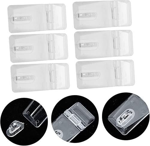 Miniatura 8 de Housoutil 60 juegos de hebilla de bloqueo de bisagra de acrílico para caja de bloqueo de maleta fácil instalar sin perforación operación suave