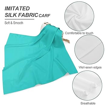 パンツ A FERRETTI Turquoise Silk Scarf Silk blend scarf - Turquoise | SCAYLE