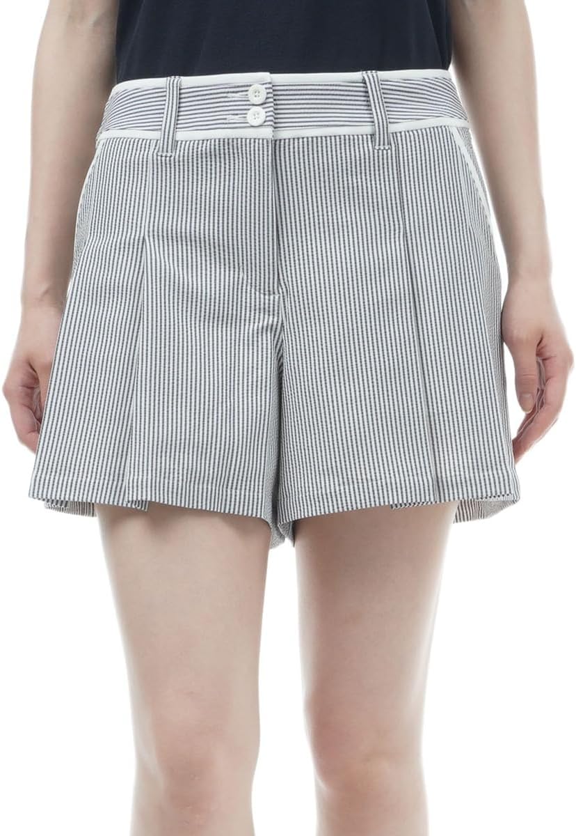 ブリーフィング ゴルフ ウェア レディース シアサッカープリーツ