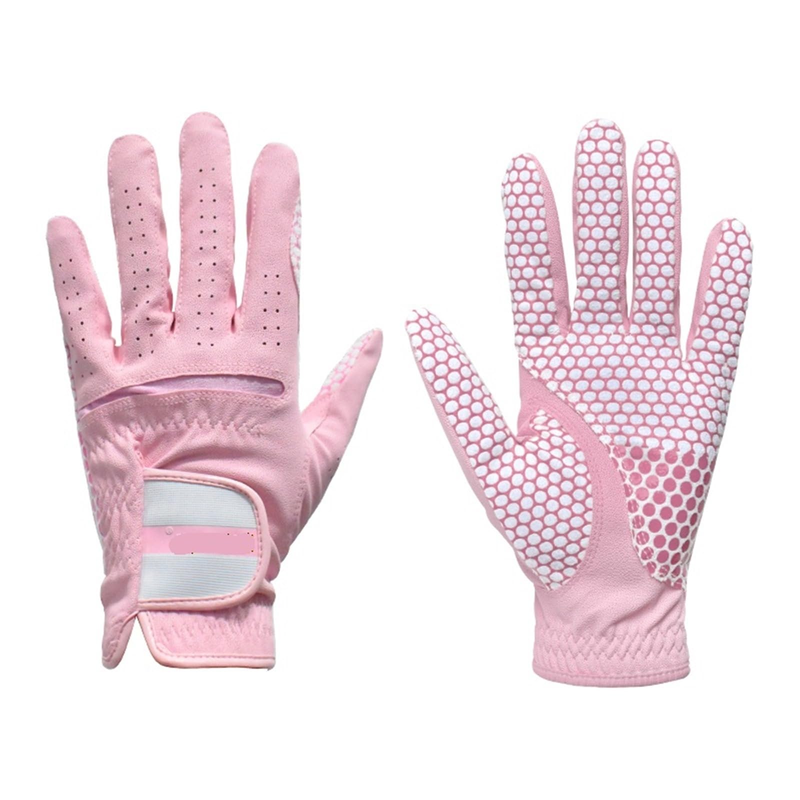 Damen-Golfhandschuhe für Linkshänder, 1 Paar, PU, rutschfest, verschleißfest, Sportdesign