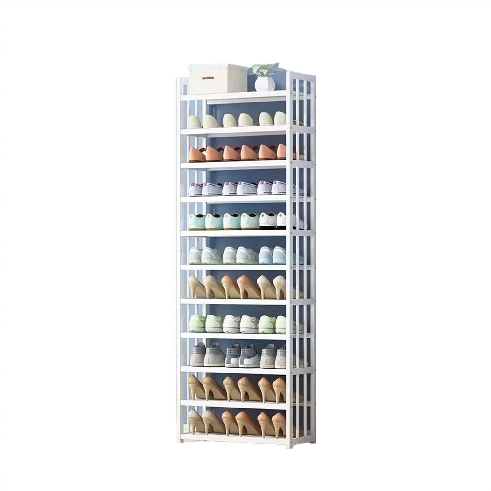 Gabinete de almacenamiento de zapatos Almacenamiento simple a prueba de polvo Entrada del dormitorio Almacenamiento de puerta Gabinete de zapatos para el hogar Organizador de zapatos independi