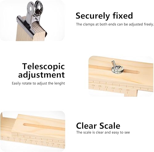 Miniatura 4 de Xximuim Pulsera de cuerda de paracaídas para hacer pulseras de madera en forma de U, pulsera transparente con 2 abrazaderas, pulsera para tejer a