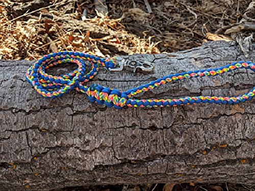 paracord dog leash round braid
