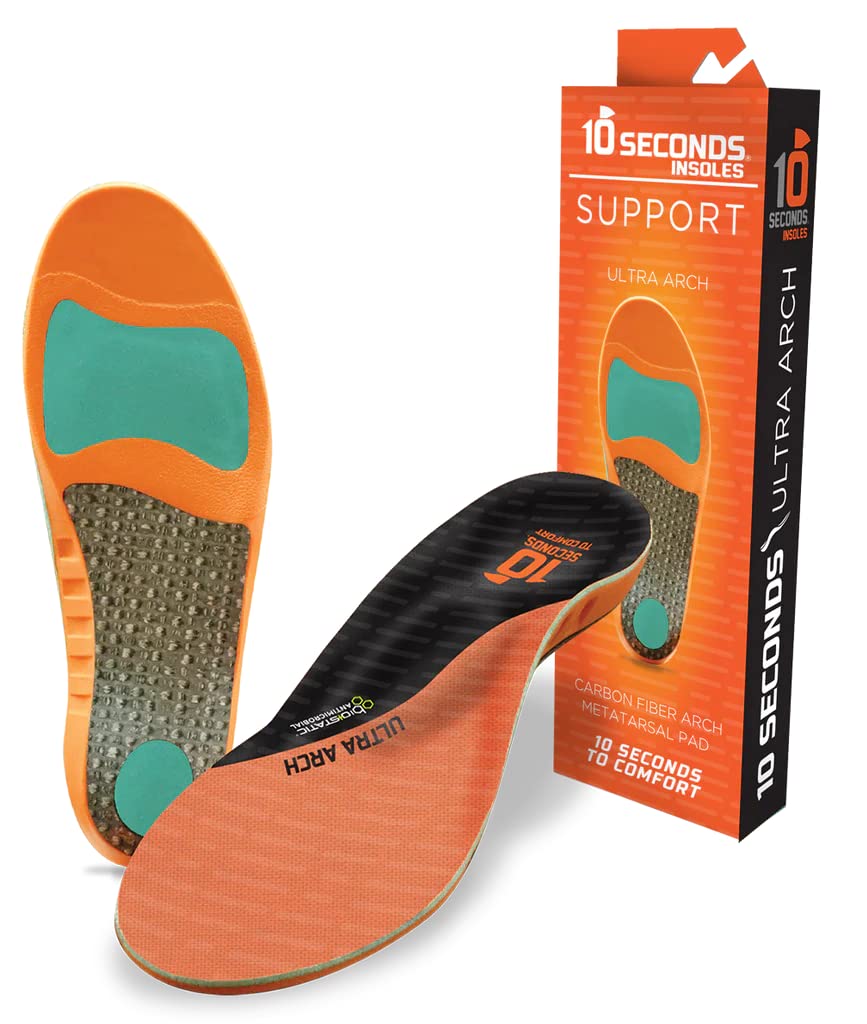 3810 Ultra Arch Support Foam Cushion Insoles for Men Women w Metatarsal Pad Plantar Fasciitis Relief Mortons Neuroma