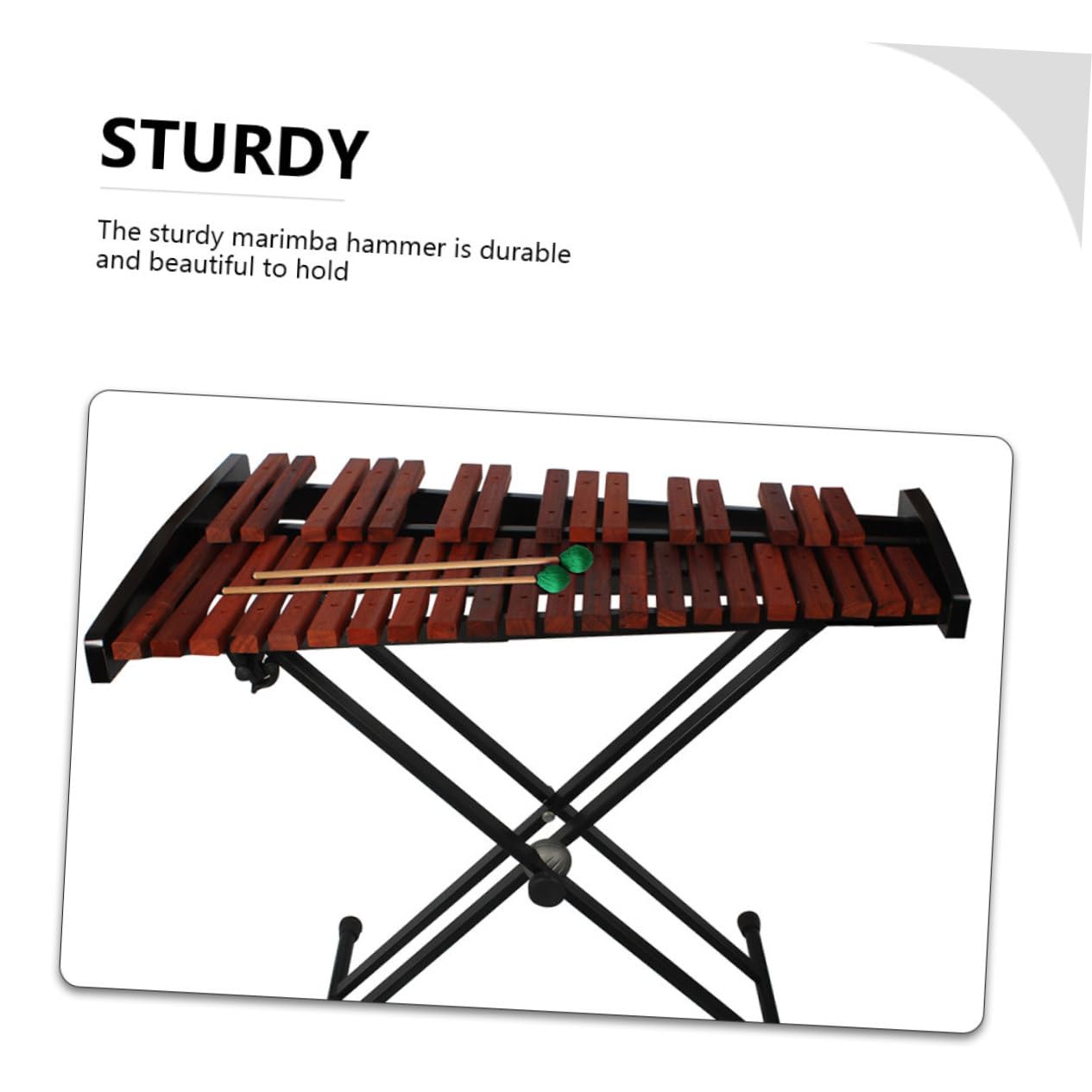 ifundom 4piezas Bastones De Percusión Para Marimba De Cabezal Resistente Ligero y Duradero Para Instrumentos De Percusión Como Xilófono y Marimba