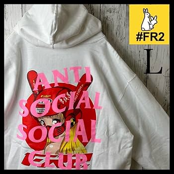 Amazon.co.jp: FR2 ASSC コラボ パーカー L バイカーガール 白