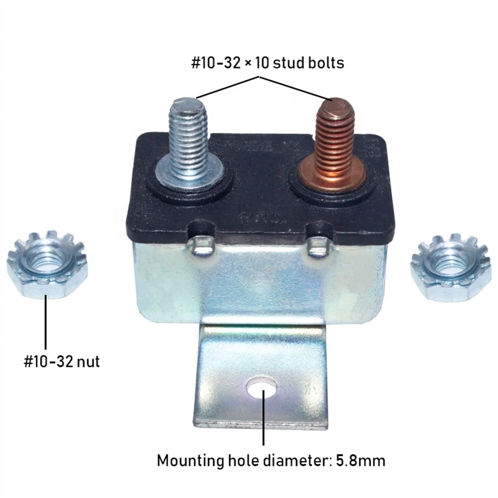 Disjoncteur Automatique à Réinitialisation 40A 12V/24V Avec Couvercle - Lot De 2 Pour Voiture, Camion, Bateau - Protection Fiable