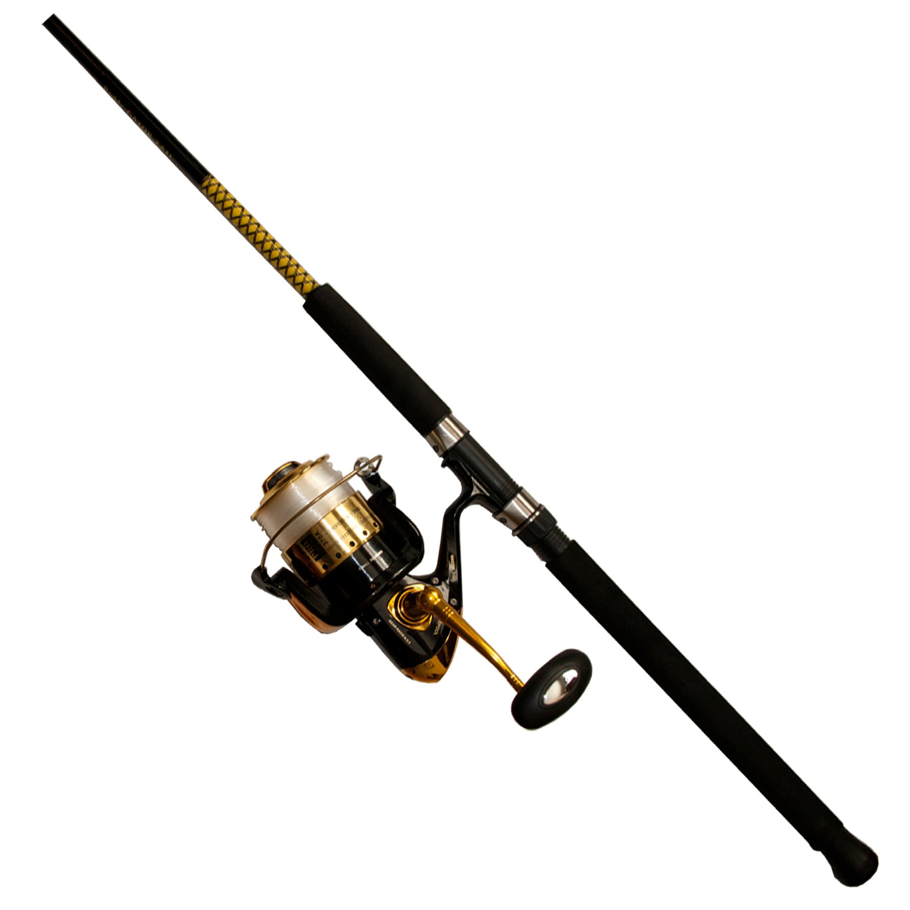 alligator fishing rod and reel Master Tackle Roddy Gator Tail Series Combination Mounted Line for 370/RG-215 7 BB (2 Piece), 10', Black/Yellow: Buy Online at Best Price in UAE spinning rod Lew's Super-Duty LFS Low-Profile Style:Mini Transparent