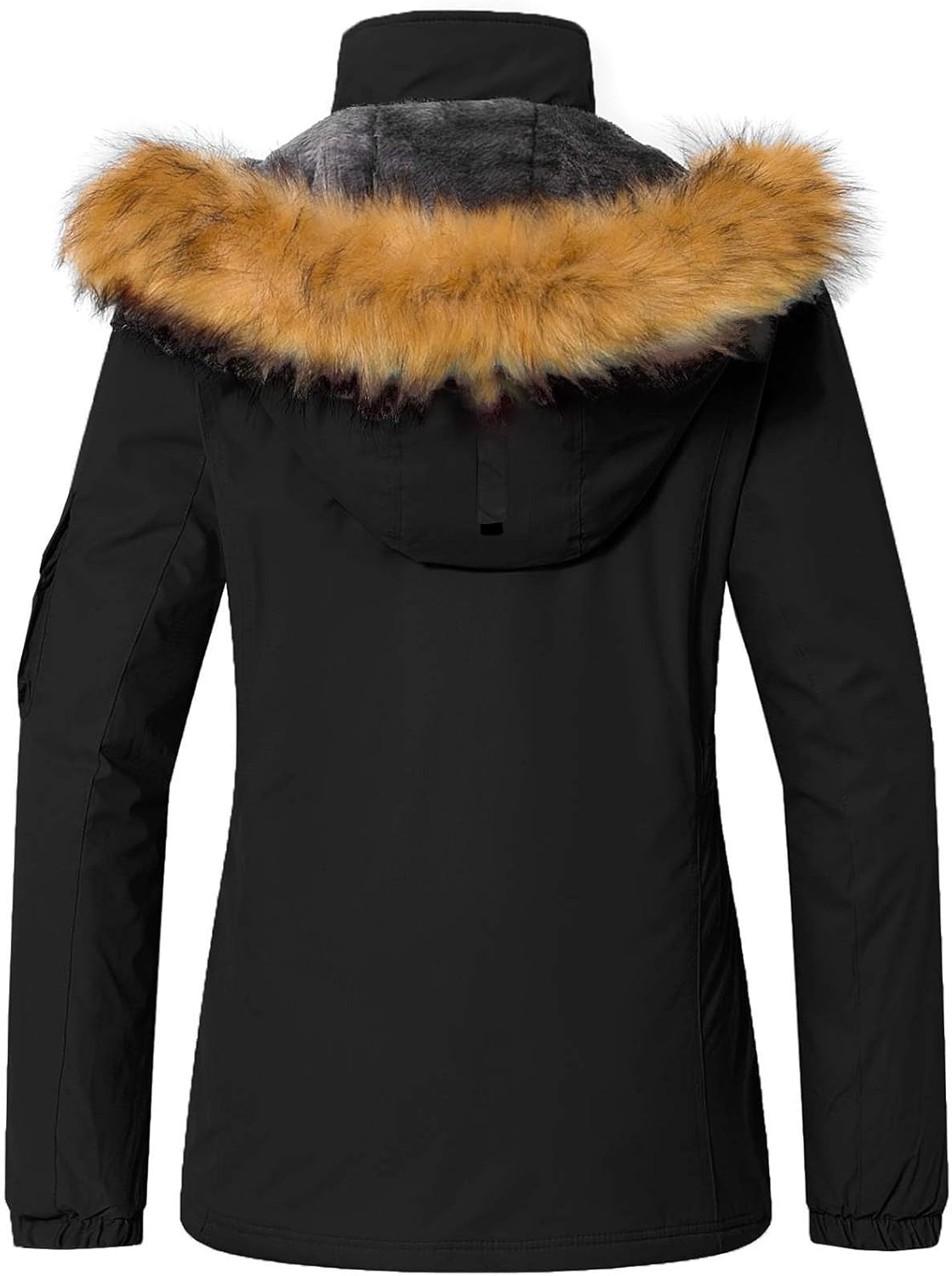 Wantdo Women's Waterproof Ski Jacket Windproof Winter Snow Coat Mountain Snowboarding Jackets Outdoor Fleece Parka