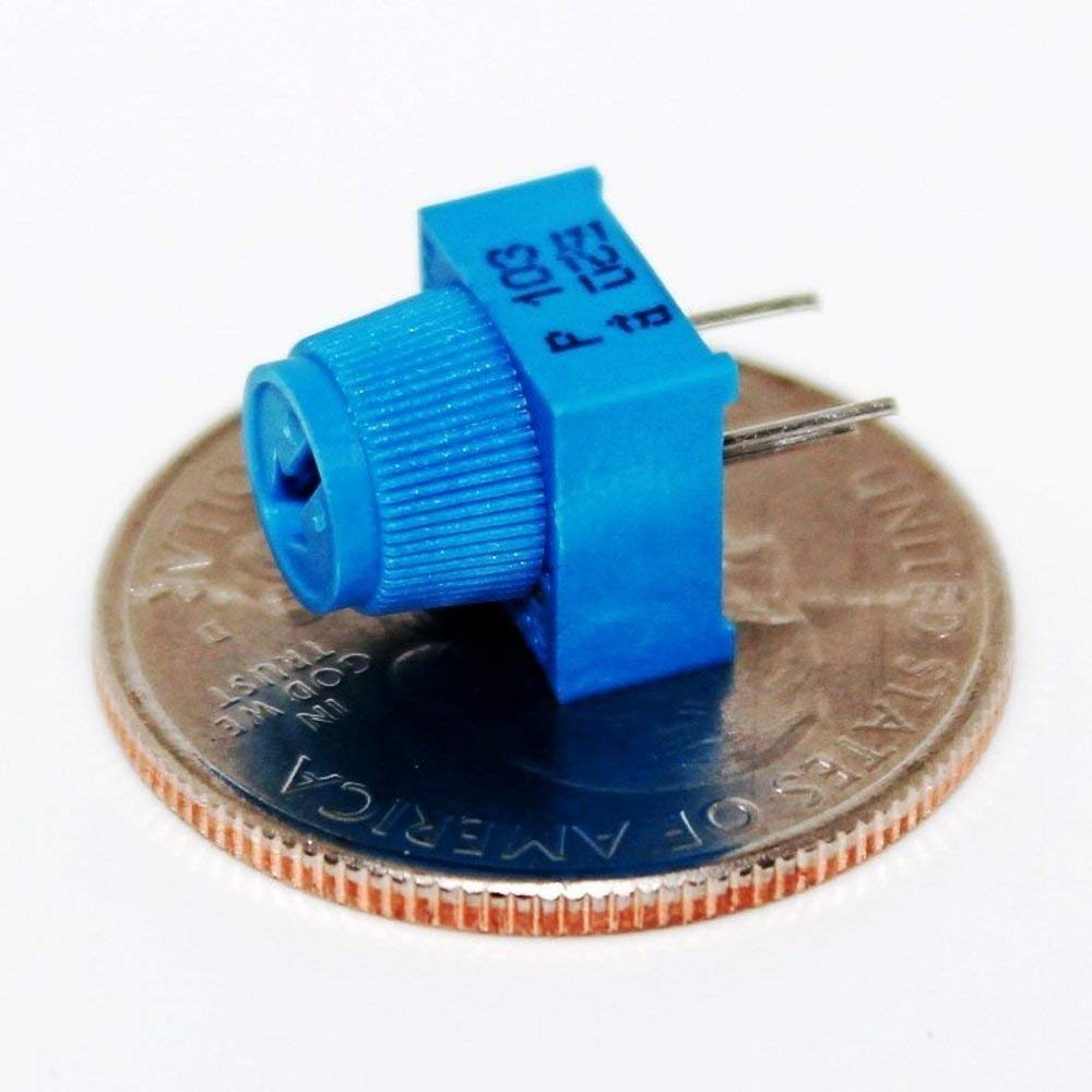 10Stuks Regelbare Trimpotentiometer met Knop voor