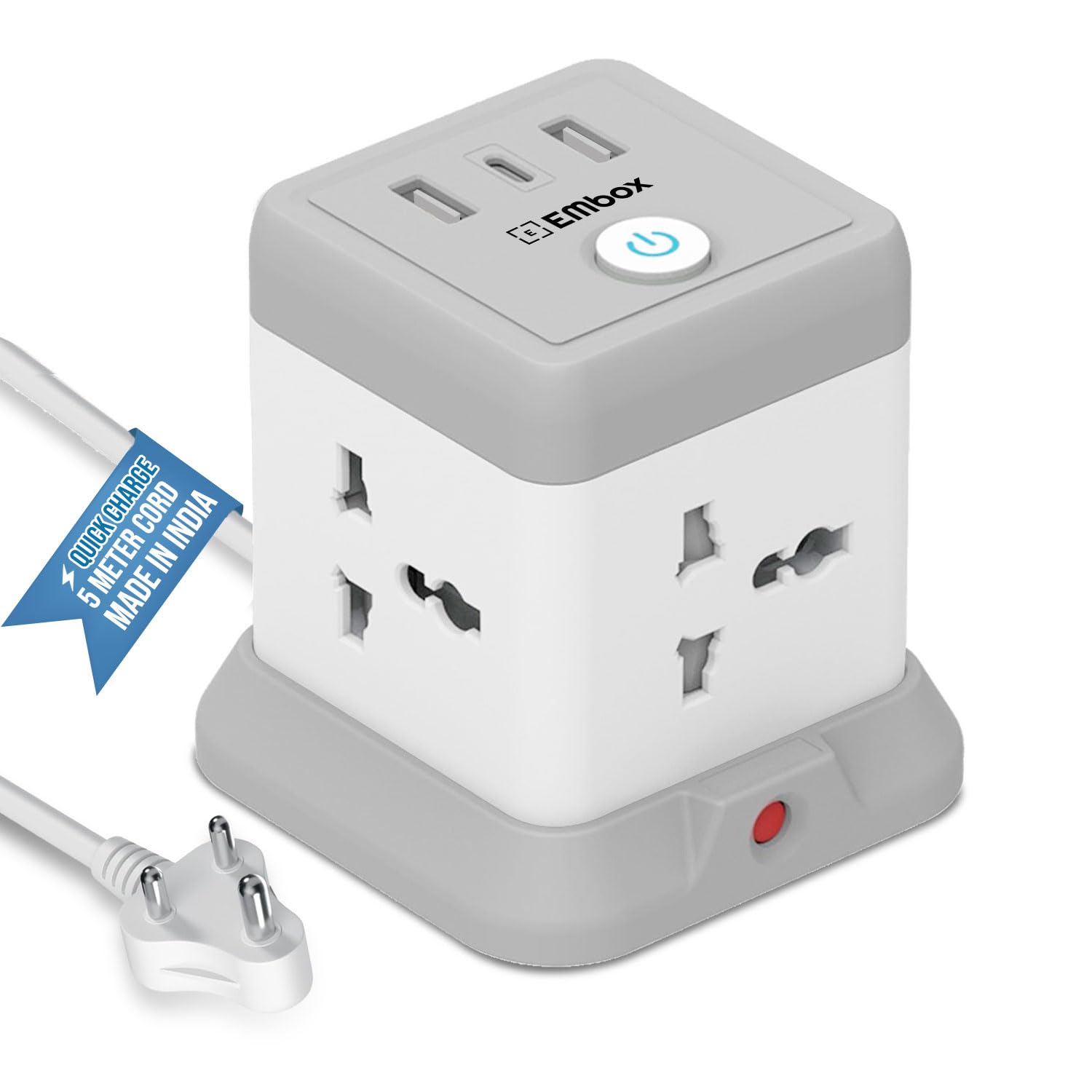 EMBOX Cube Extension Board 5m (QC 3.0, USB-C)