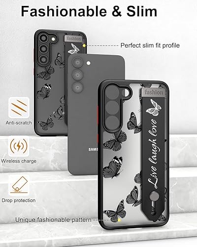 Miniatura 5 de Funda A54 con correa y soporte, diseño femenino femenino de silicona, compatible con Samsung Galaxy A54 5G