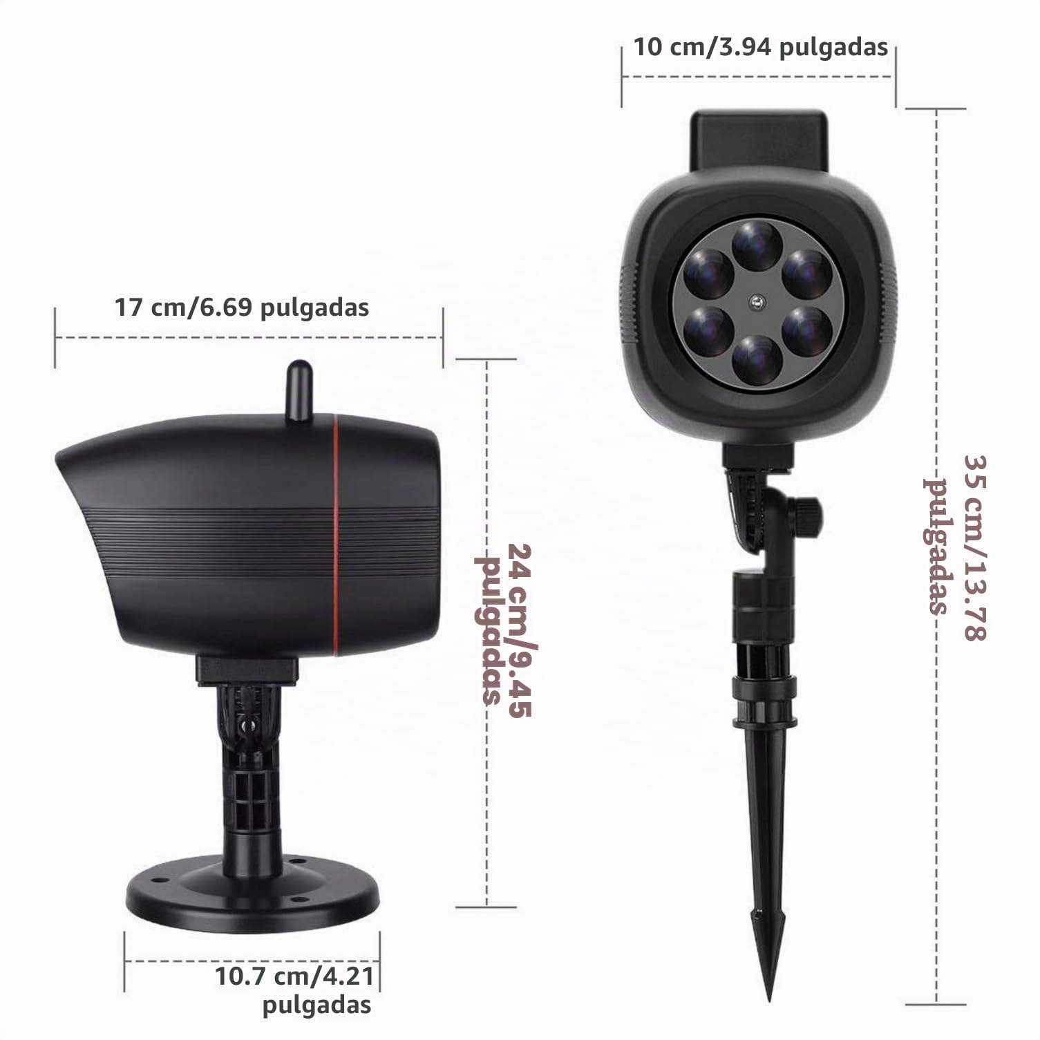 OUSFOT Luces de Proyector, Luces Navidad Impermeable Exterior con 16 Diapositivas de Patrón para Fiesta, Navidad, Festivos