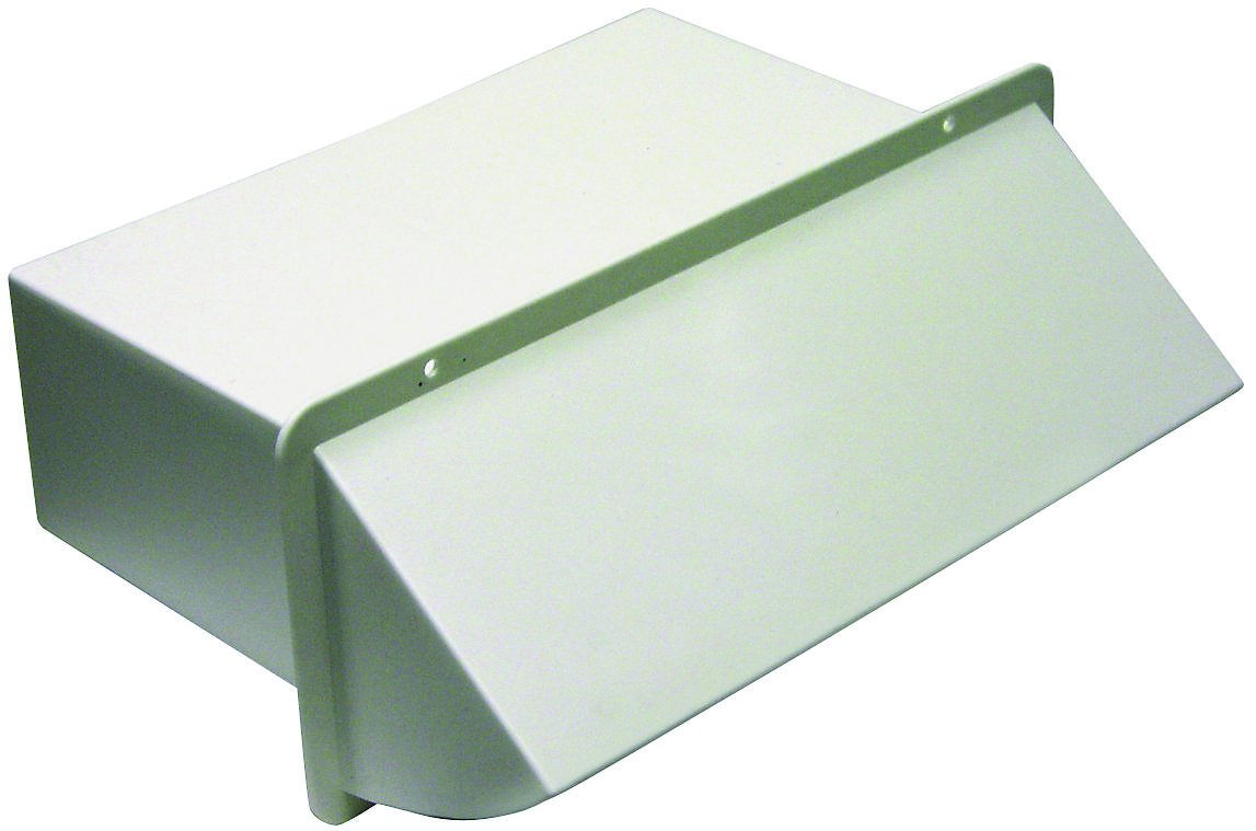 Lambro 1170W White Wallcap with Damper Plastic - Ducting
