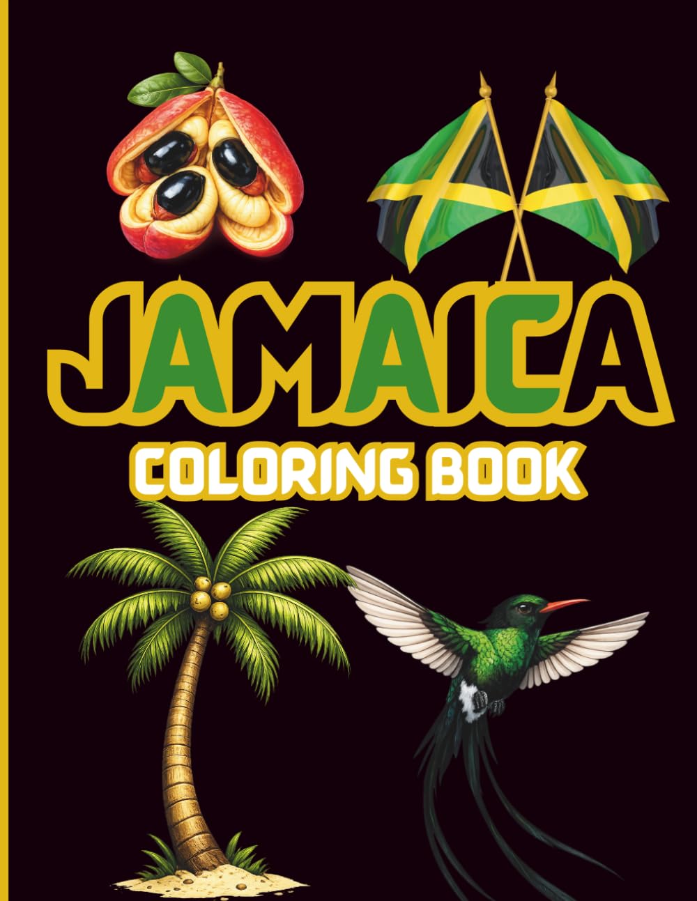 Jamaican Coloring Book Jamaican Holidays Wildlife Animal Names and Special Celebrations for Adults and Kids: Jamaican wildlife coloring book · ... coloring book · Jamaican adult coloring book