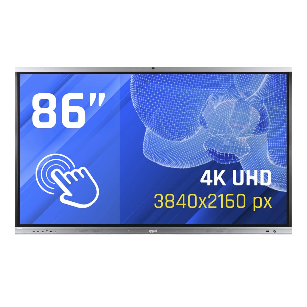 iggual Pantalla interactiva 4K ORCHID 86" Webcam