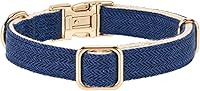 Vista 119 de Collar de Algodón Suave para Perro con Hebilla de Metal Ajustable de Servicio Pesado Cómodo Collares de Pana para Perros Pequeños, Medianos