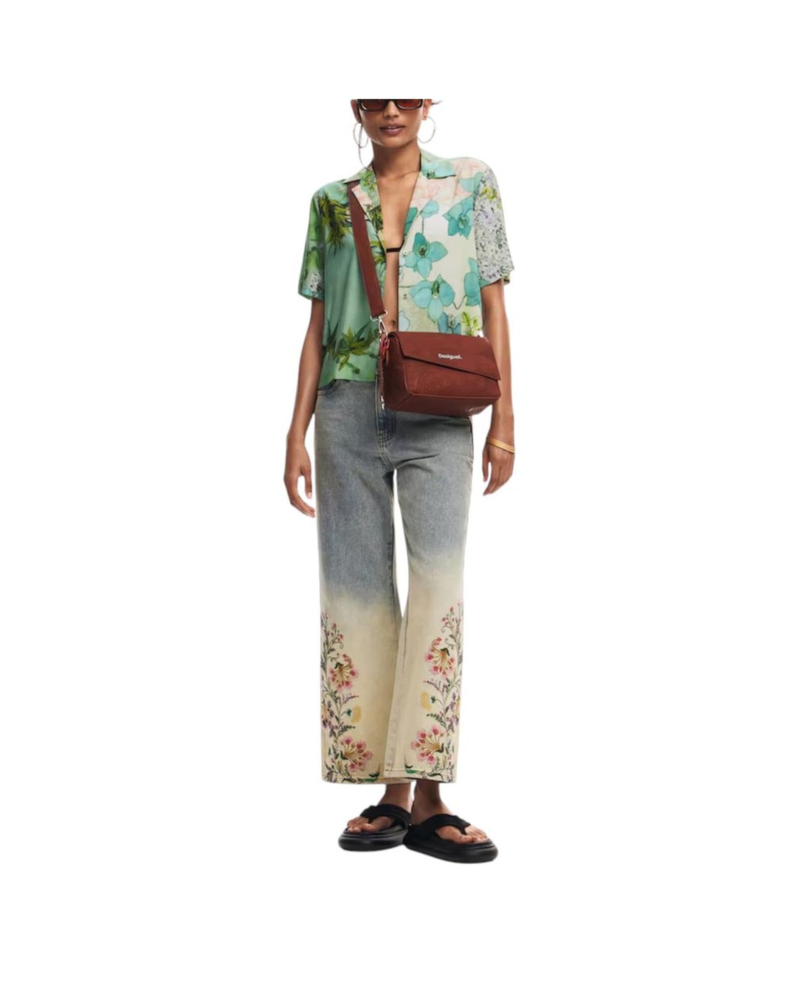 Desigual 25saxp53, Dejavu Phuket Mini damska torba, jeden rozmiar, Wielbłąd, Taille unique