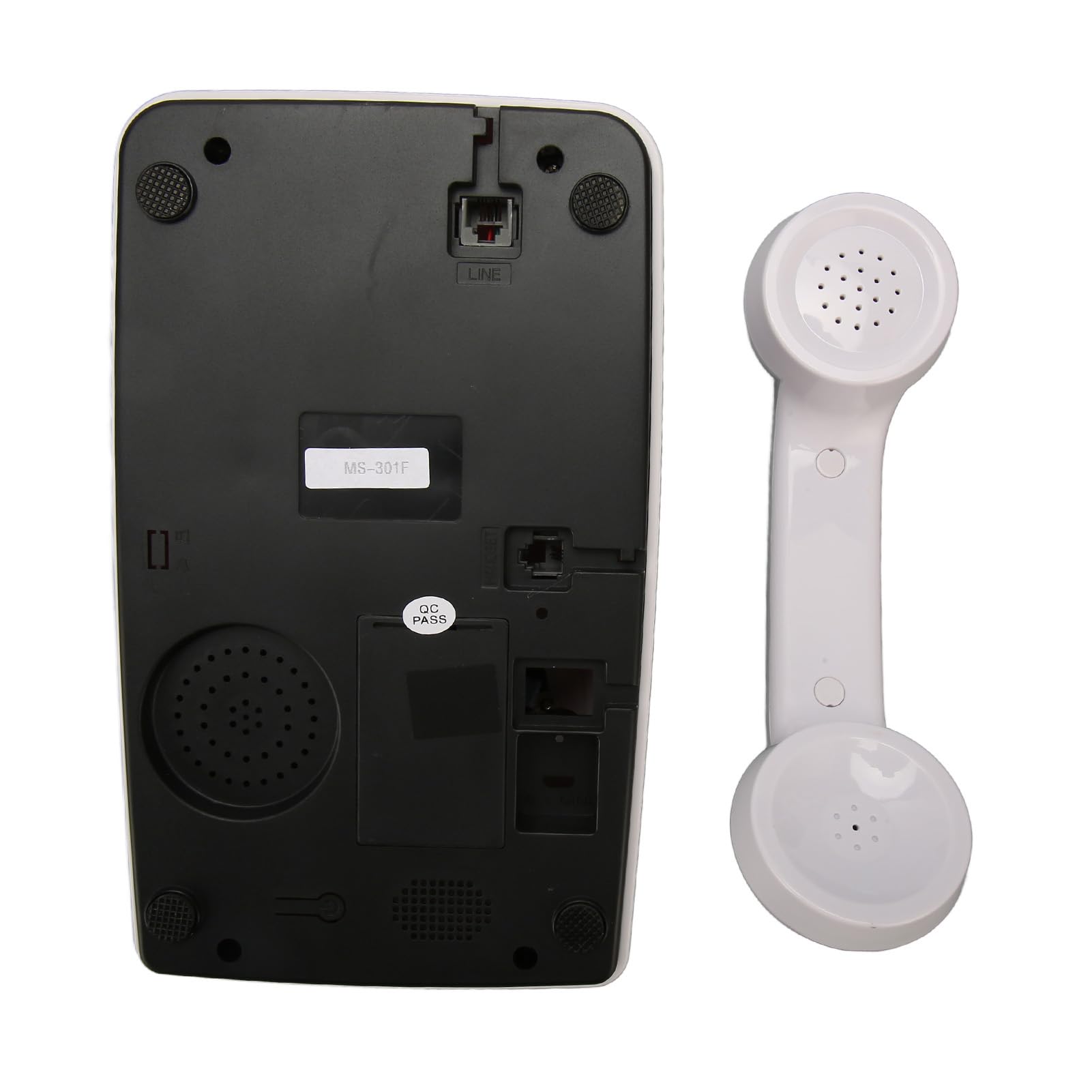 Retro Vaste Telefoon, Vintage Vaste Telefoon met Snoer Ouderwetse Vaste Telefoon met Schijfknop en HD-microfoon voor Thuiskantoorinrichting