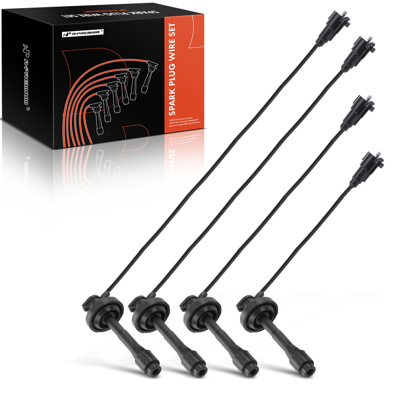 A-Premium 52649ZQ Spark Plug Wires Set of 4