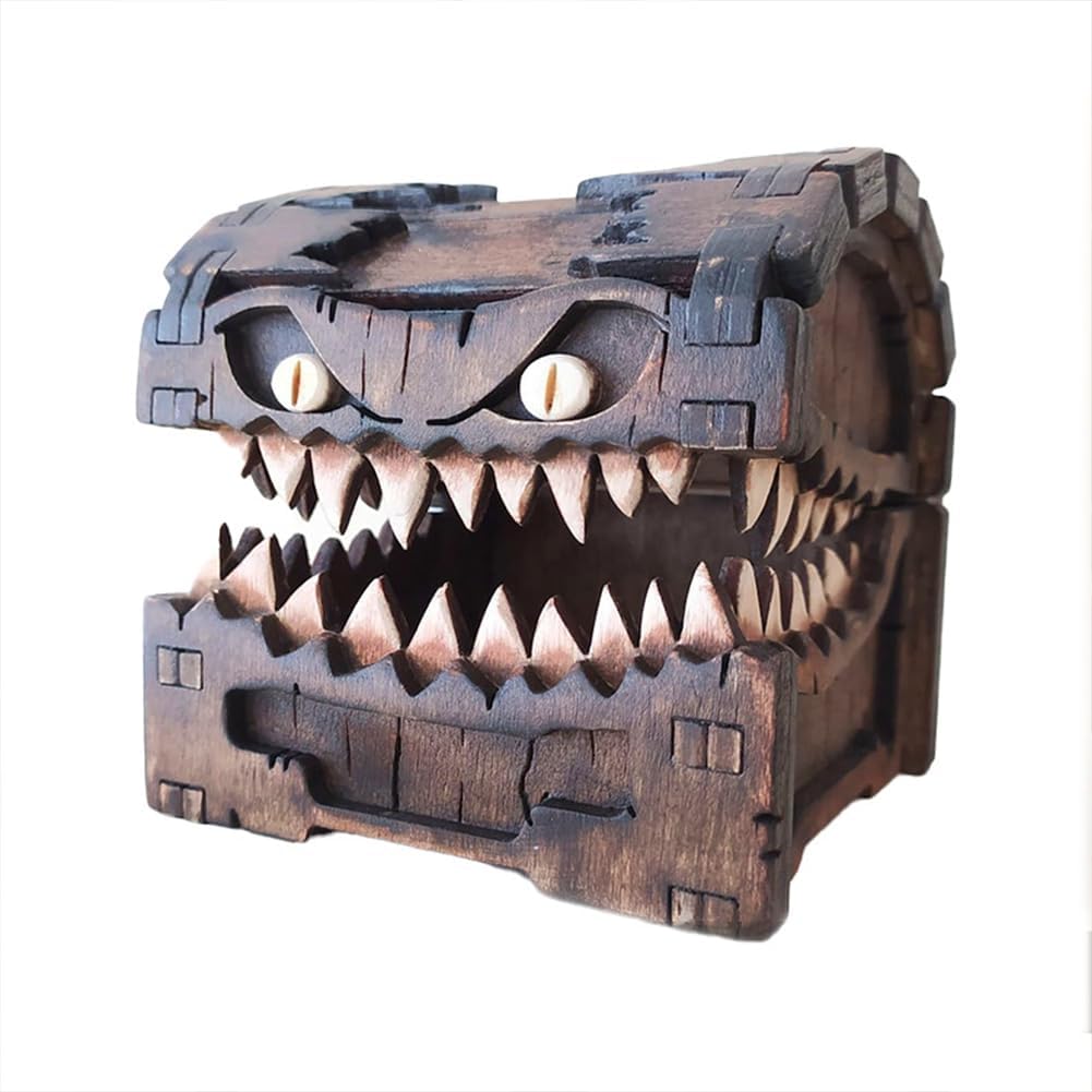 KSNDie Mimic – Caja De Almacenamiento De Dados Pequeña Para Dados D&D Con Decoración De Calavera Caja De Regalo Perfecta Para Juegos De Mesa De KSNDie Mimic – Caja De Almacenamiento De Dados Pequeña Para Dados D&D Con Decoración De Calavera Caja De Regalo Perfecta Para Juegos De Mesa De
