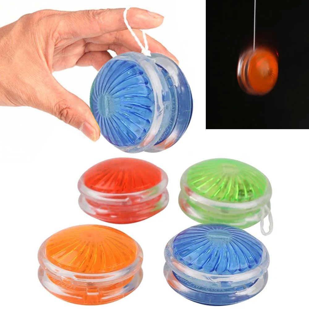 Infinity Cube ArtCreativity Smile Face Yoyos For Kids, Pack Of 12