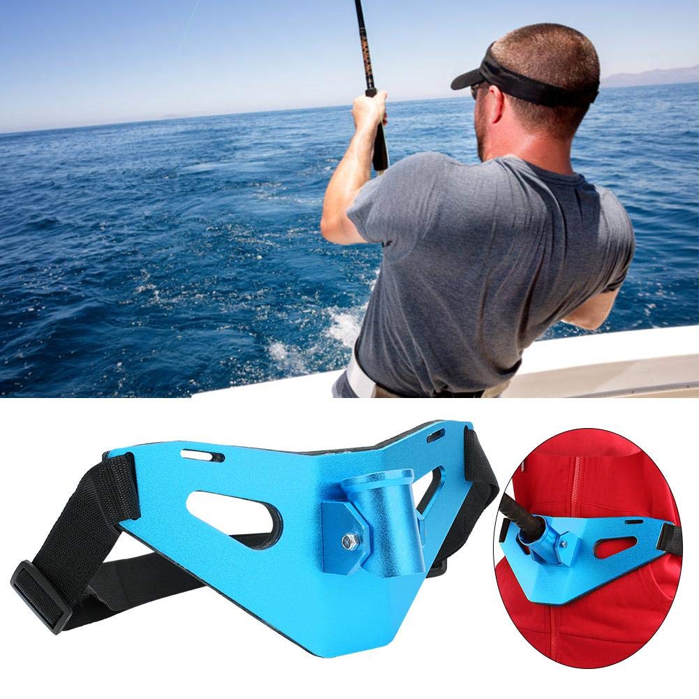 Soporte de caña de Pescar Acolchado con cardán, cinturón de Lucha de Pesca con Revestimiento de EVA, Proceso de glaseado Dorado 30x14x12cm para Piscina de Pesca Salvaj