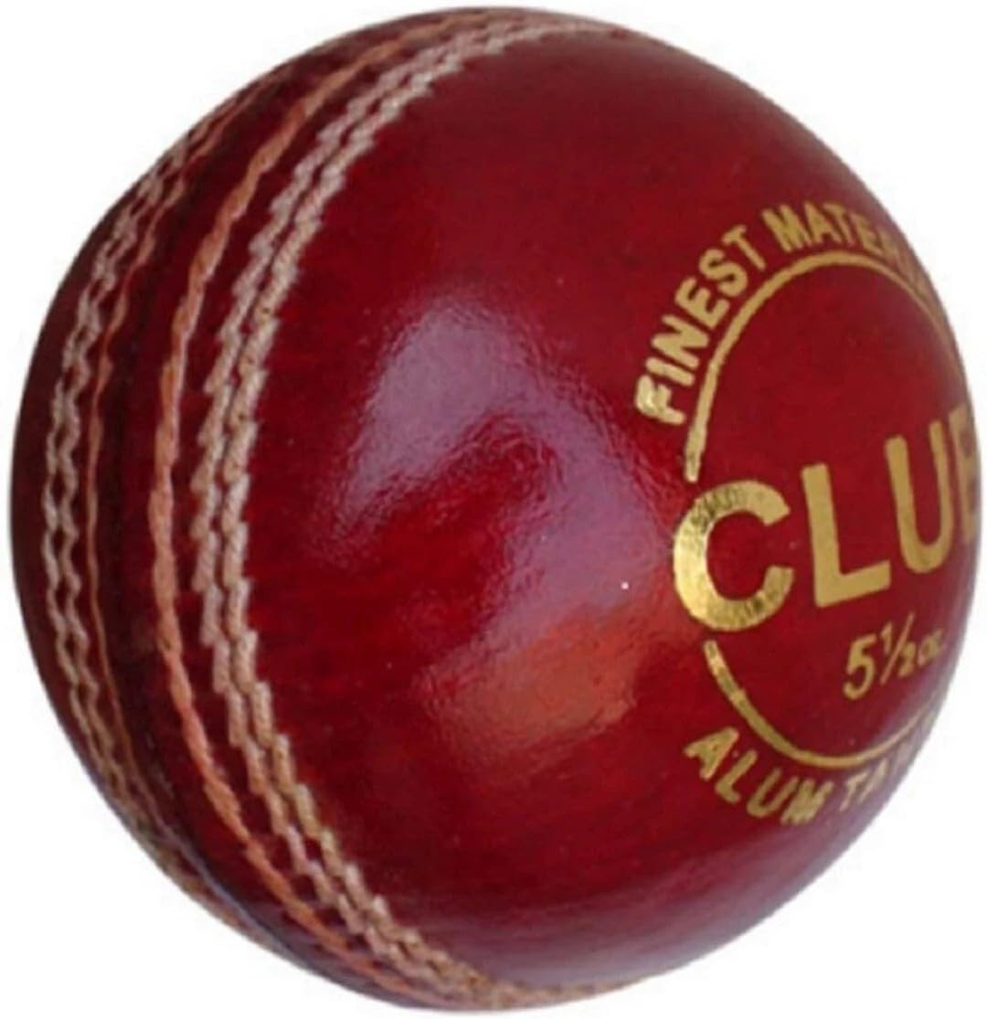 GRANT Professional Leather Cricket Ball, Regulation Size, Dark Red-picture-21