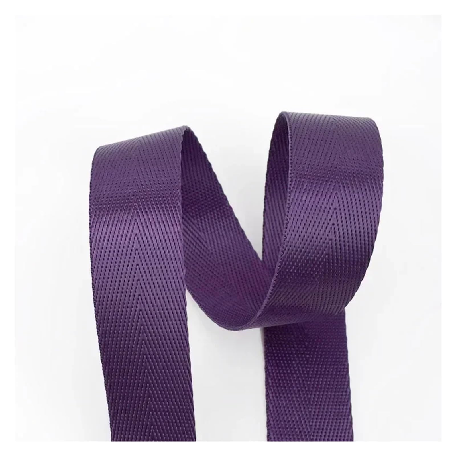 10Meters 20-50mm Nylon Webbing Tapes Ribbons for Belt Dog Collar Backpack Strap by The Meter Bias Binding DIY Sewing Accessories(RD001-DarkPurple,50mm)