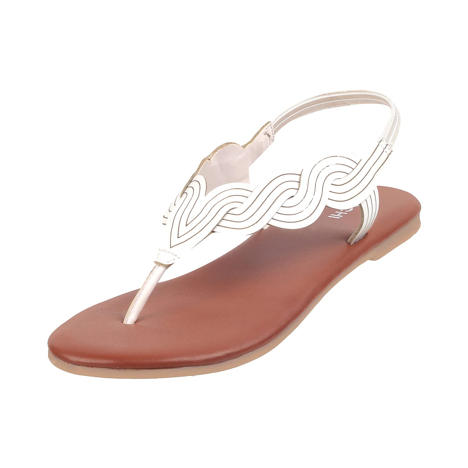 Mochi Women White Flat Synthetic Sandal UK/4 EU/37 (B0C1P492QN) Amazon Price History, Amazon Price Tracker