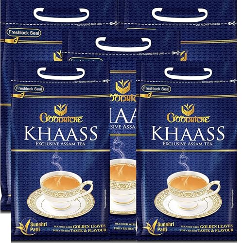 Image of Goodricke Khaass Assam Tea - 1 Kg (Pack of 5) | 100% Assam Chai with Golden Leaves | Premium Tea | Assam CTC Tea | Chai Patti
