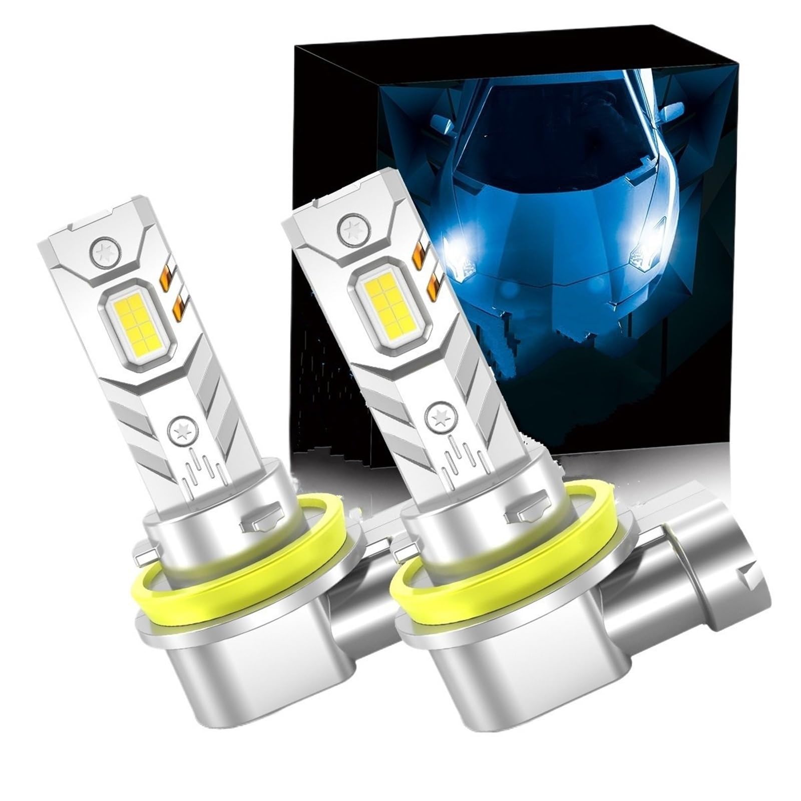 Światła drogowe Żarówki reflektorów LED do świateł przeciwmgielnych | H11 H8 H9 H16jp H7 H4 9005 HB3 9006 HB4 6000K 12V do świateł samochodowych(H11 H8 H9 H16jp)