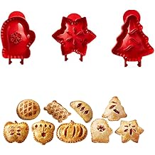 Mini Pie Molds, Christmas Dough Press Pocket Pie Molds, One-press Hand Pie Maker for Festivals and Parties 3 Pcs Glove pie, etc