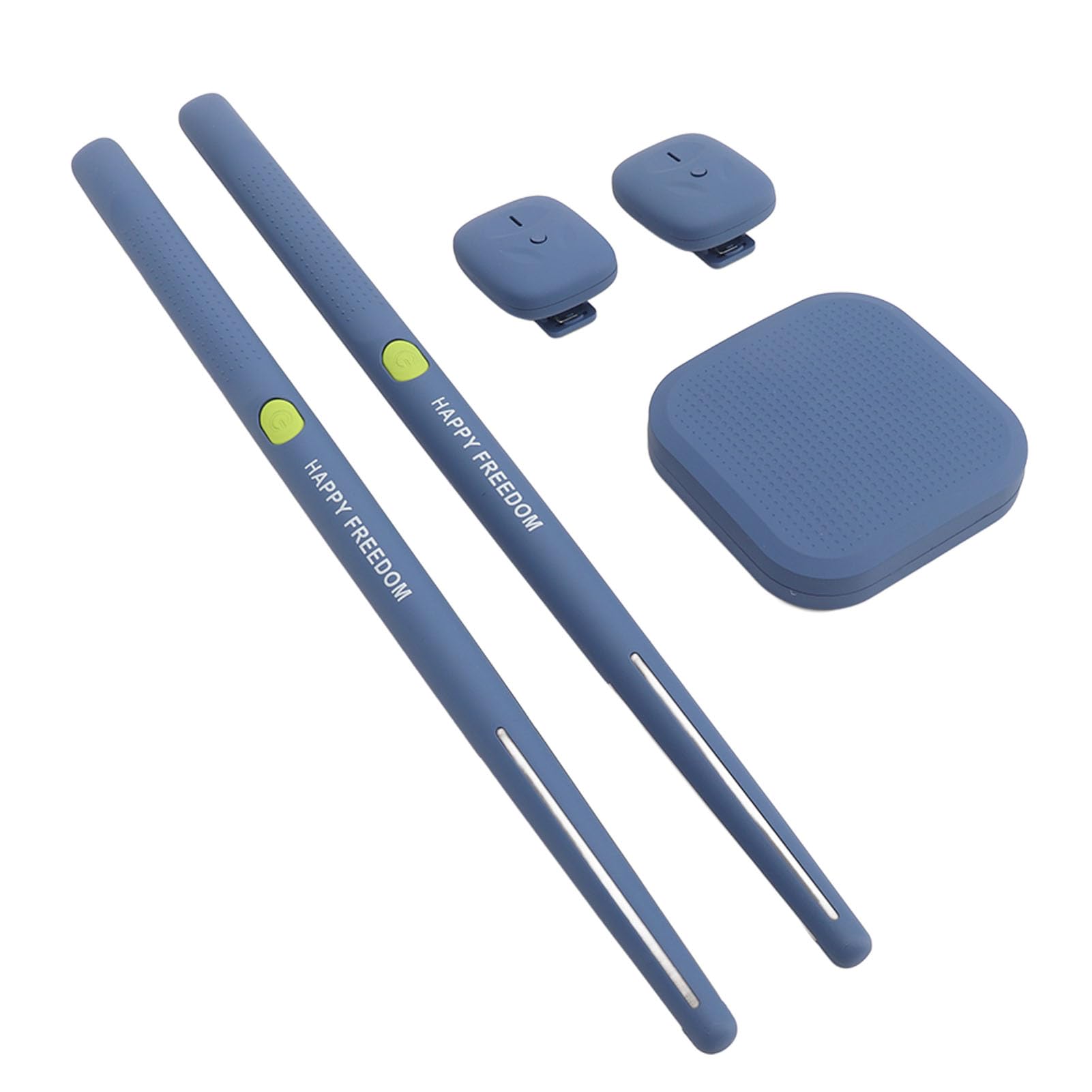 Kit di Batteria Virtuale, Set di Batteria Elettronica ABS Durevole Portatile per Principianti, Bambini e Adulti (BLUE)