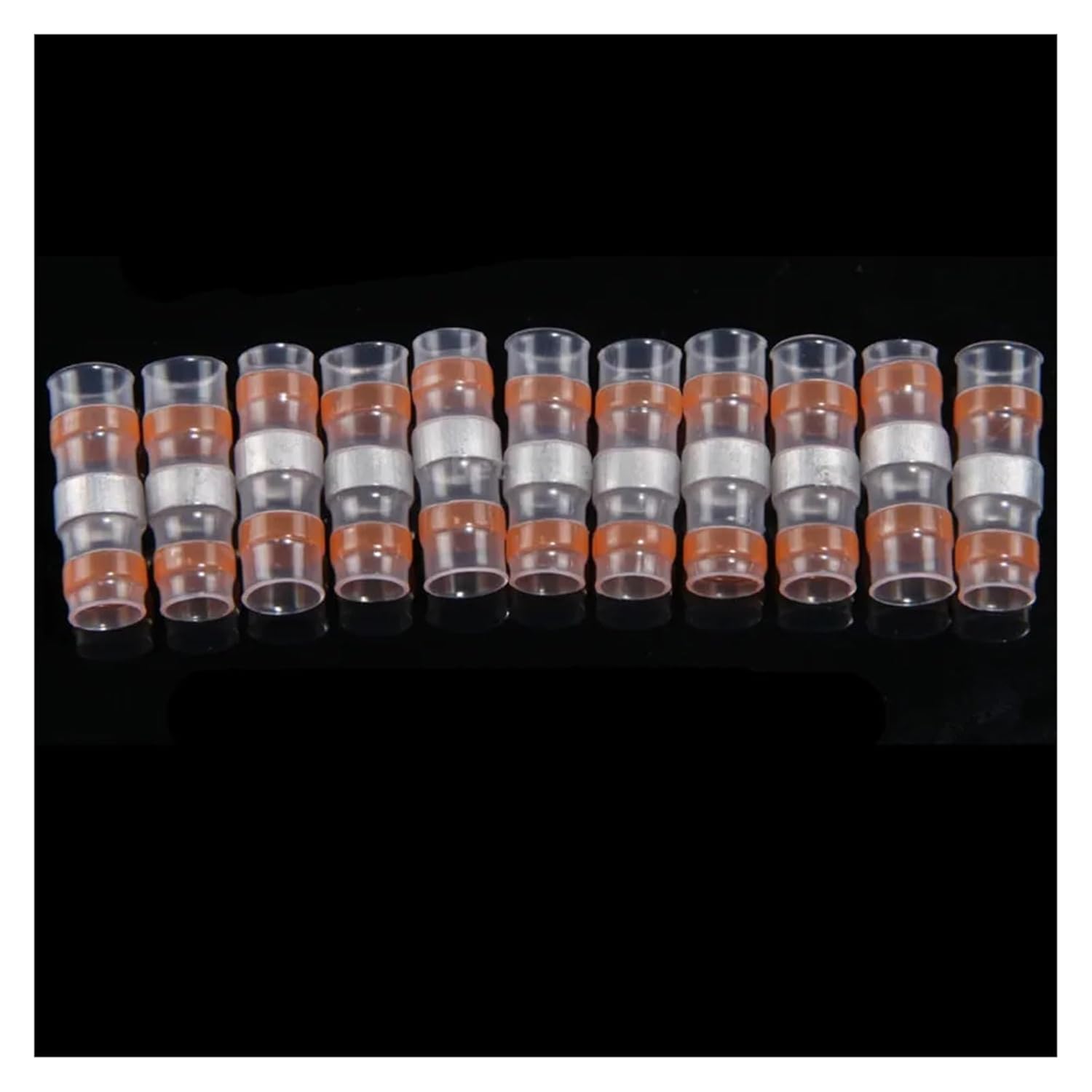 150PCS Heat Shrink Butt Crimp Terminals Solder Seal Electrical Connectors Wire Cable Splice Automotive Marine VUQLDHAYZ