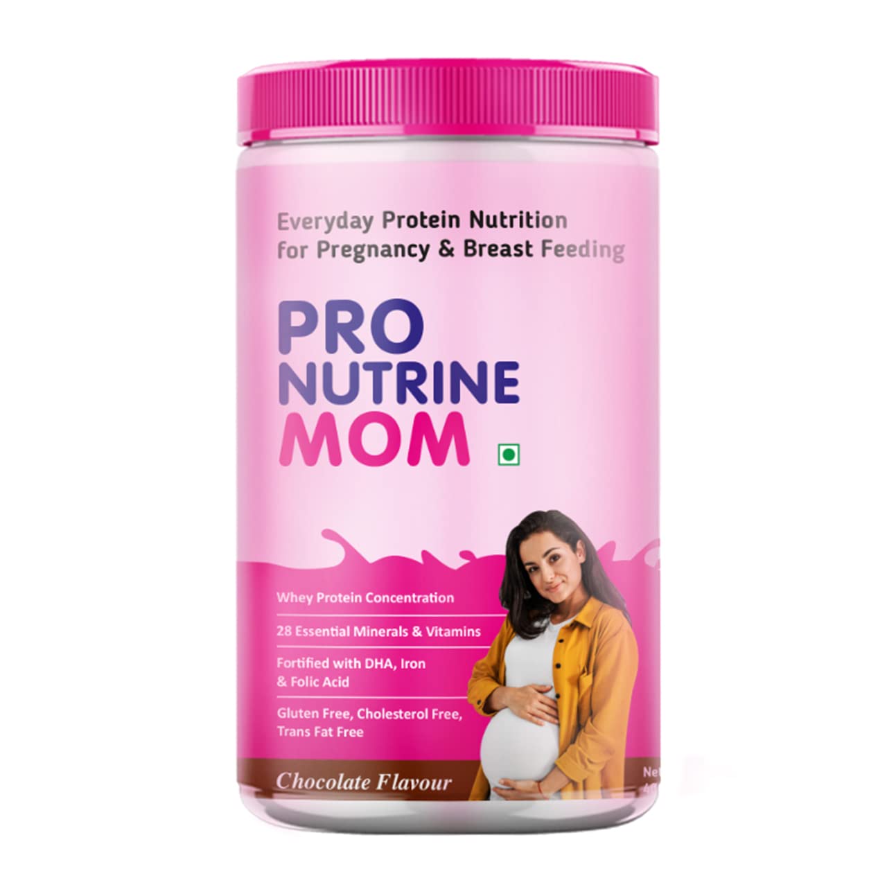 PRO NUTRINE MOM Protein Powder for Pregnacy, Breast Feeding, Whey protein, Gluton Free, Healthy
