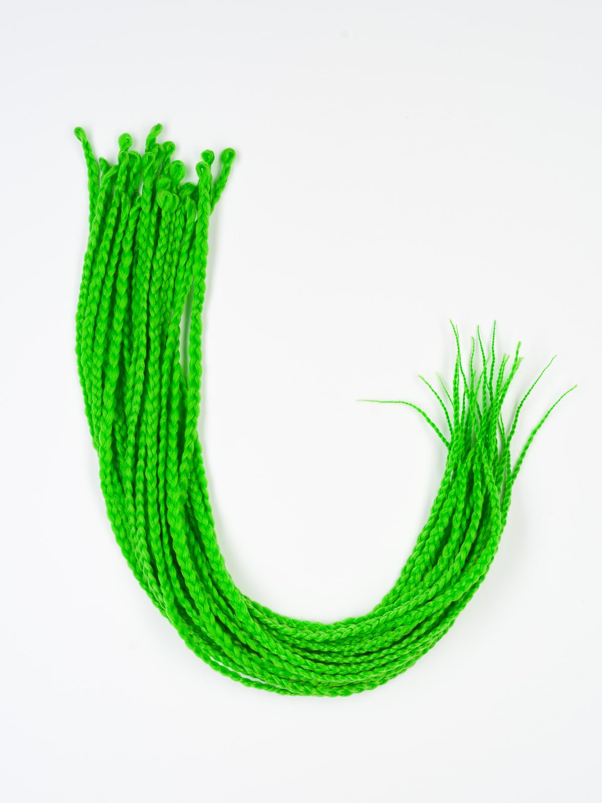 DreadLab - Box Braids Pre-Looped Senegalese Twists Single Ended (24"/ 60cm) (#26 Green), 24 inches