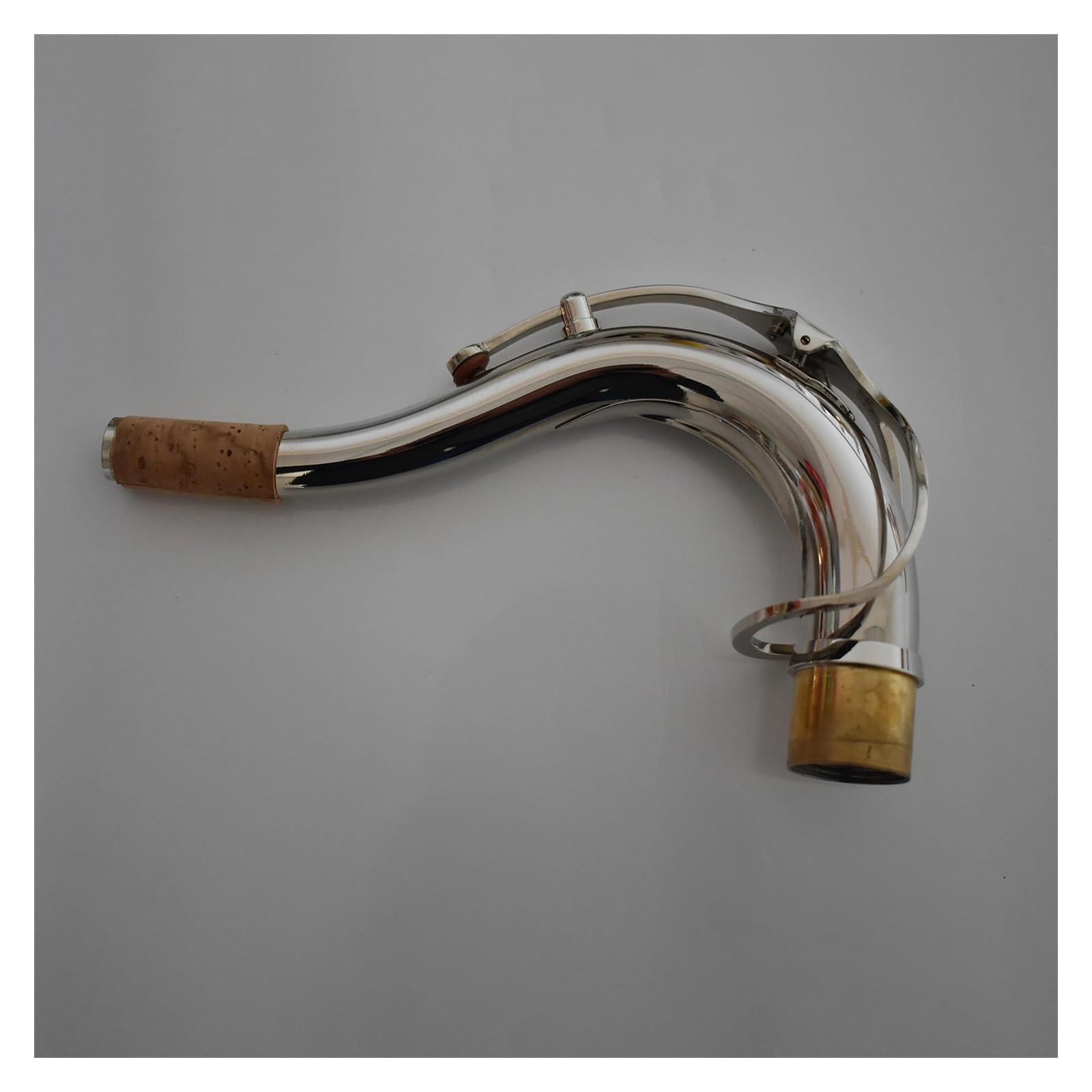 Saxofón Instrumentos Accesorio Saxofón Tenor Latón Niquelado Cuello Doblado Accesorios Para Instrumentos De Viento