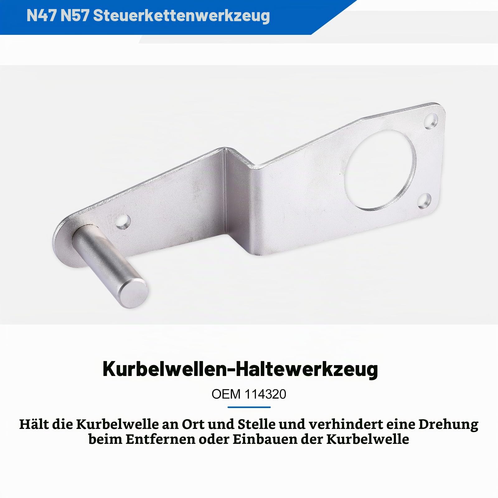 FreeTec 9tlg Steuerkette Werkzeug, Absteckwerkzeug Steuerkette Arretierwerkzeug Steuerkette, Motor Einstellwerkzeug Nockenwellen Kurbelwelle Werkzeug Set für BMW N47 N57