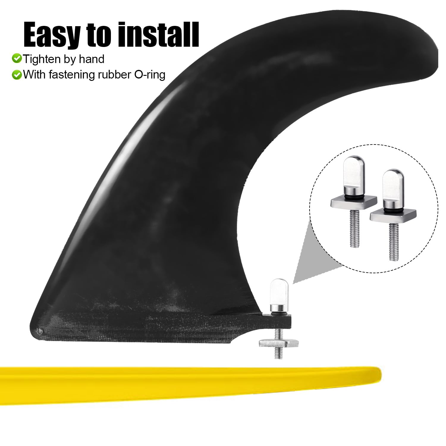 Flossenschrauben Set Für Surfboard & Paddle Board - Werkzeuglose Montage Edelstahl Quick Snap