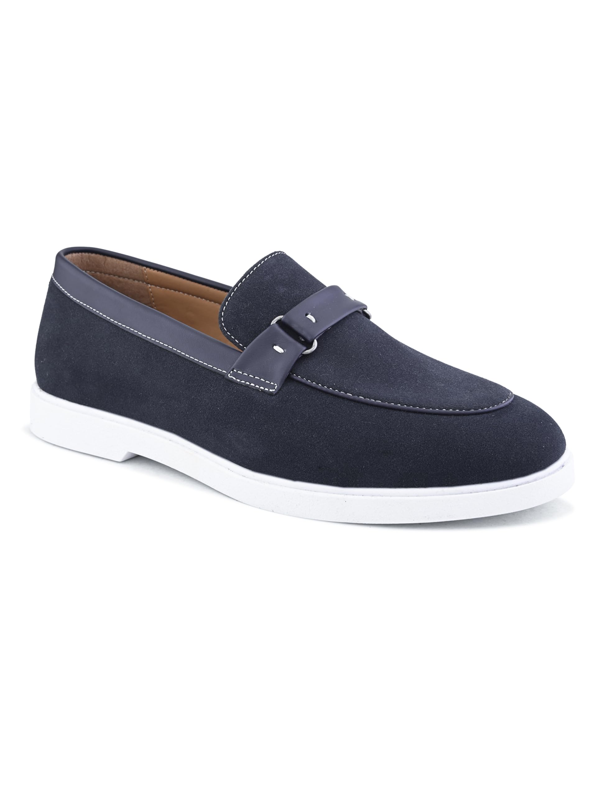 san frissco Men's Loafers Stylish Slip-On Shoes for Office & Casual Wear | Lightweight, Comfortable Shoes with Durable PU Upper & TPR Sole Elegant Footwear for Men-picture-38